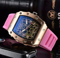 RM – Gehäuse Roségold, Silikonband Pink