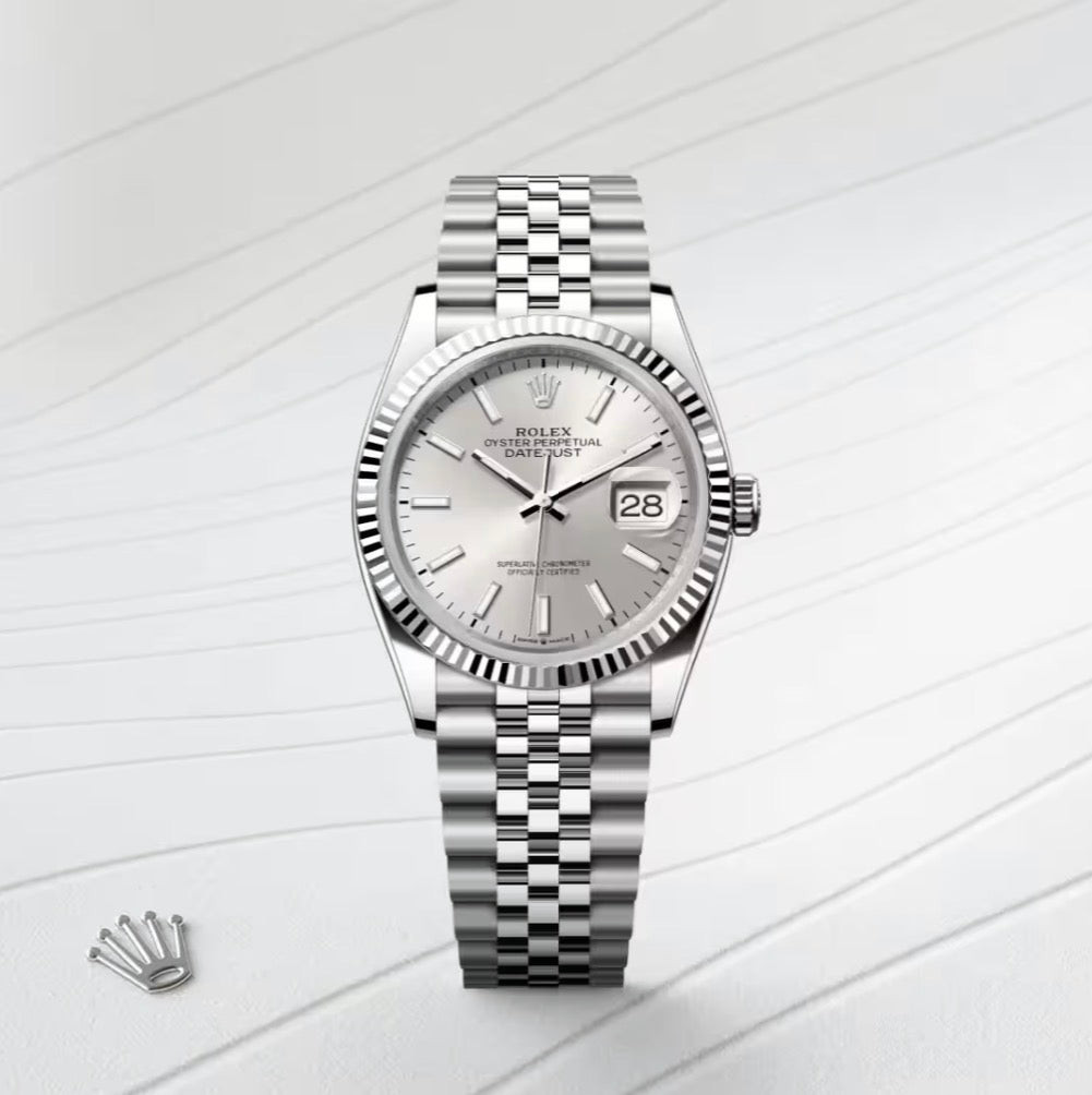 Roli Datejust, Silber, Jubilé-Band