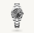 Roli Datejust, Schiefergrau, Oyster-Band
