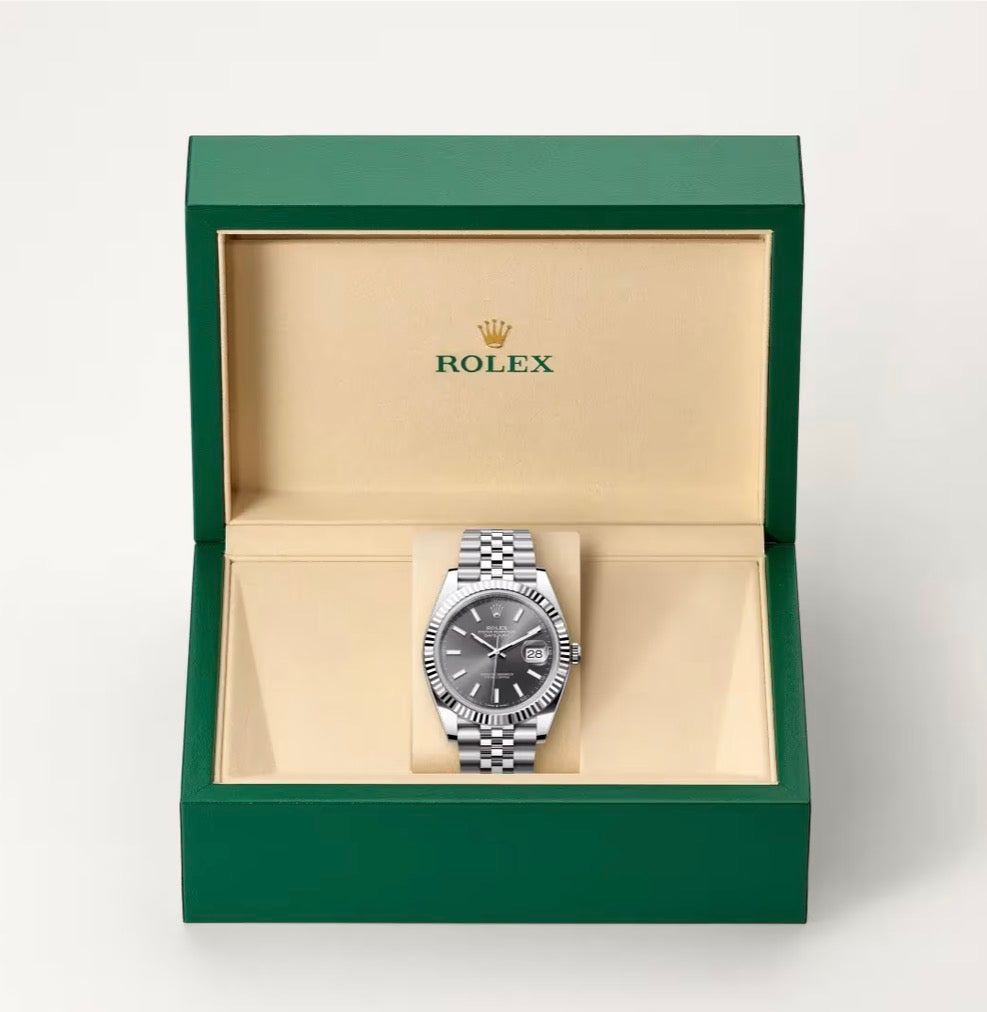 Roli Datejust, Schiefergrau, Jubilé-Band