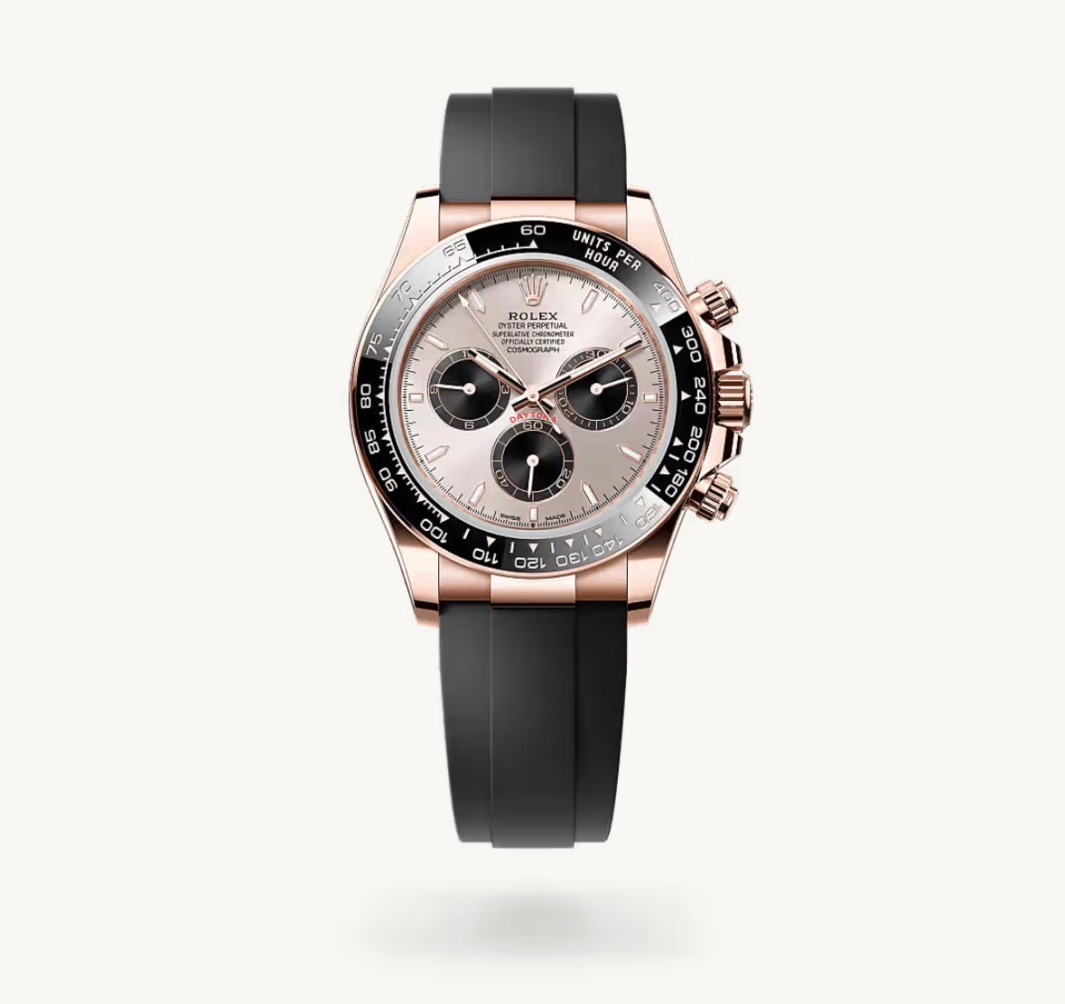 Roli Cosmograph Daytona, Everose, Oysterflex-Kautschukband