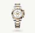 Roli Cosmograph Daytona, Stahl/Gelbgold, weiß