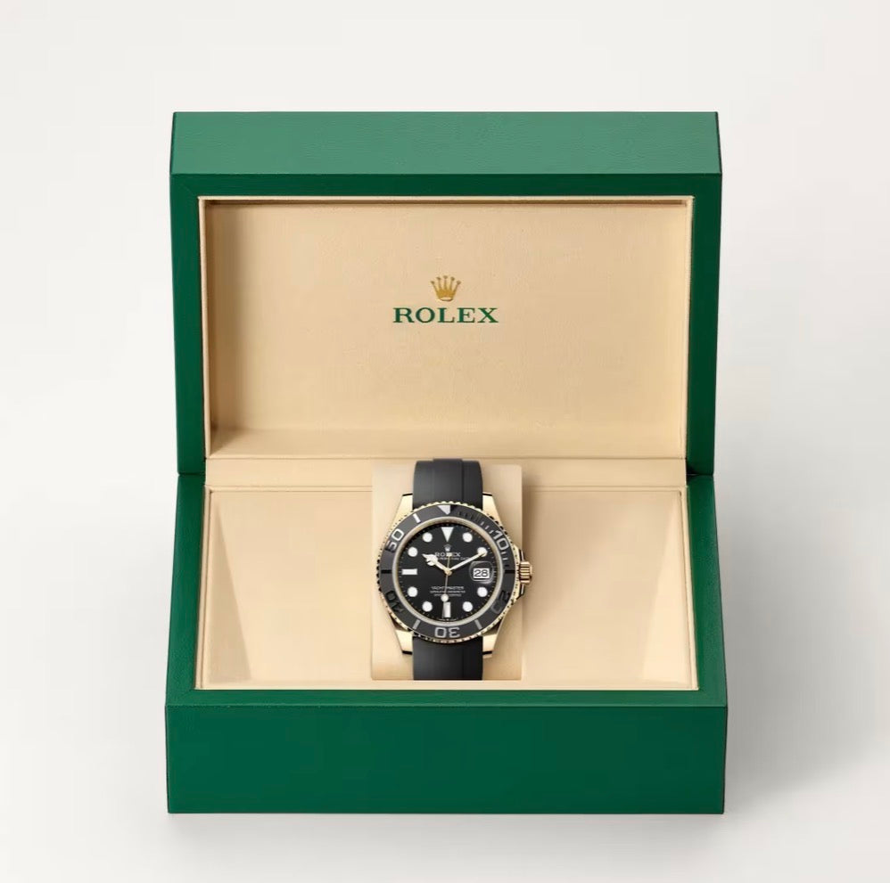 Roli Yacht-Master, Gelbgold, Oysterflex-Kautschukband