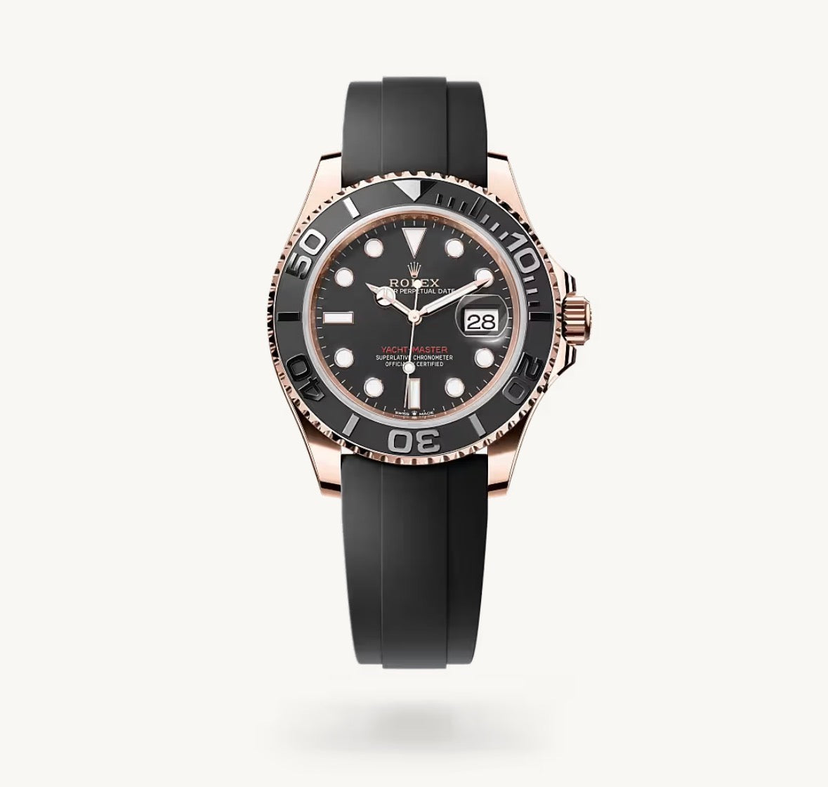 Roli Yacht-Master, Everose, Oysterflex-Kautschukband