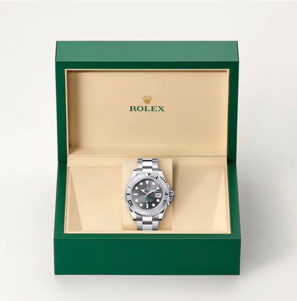 Roli Yacht-Master, Stahl, Rhodium-Zifferblatt
