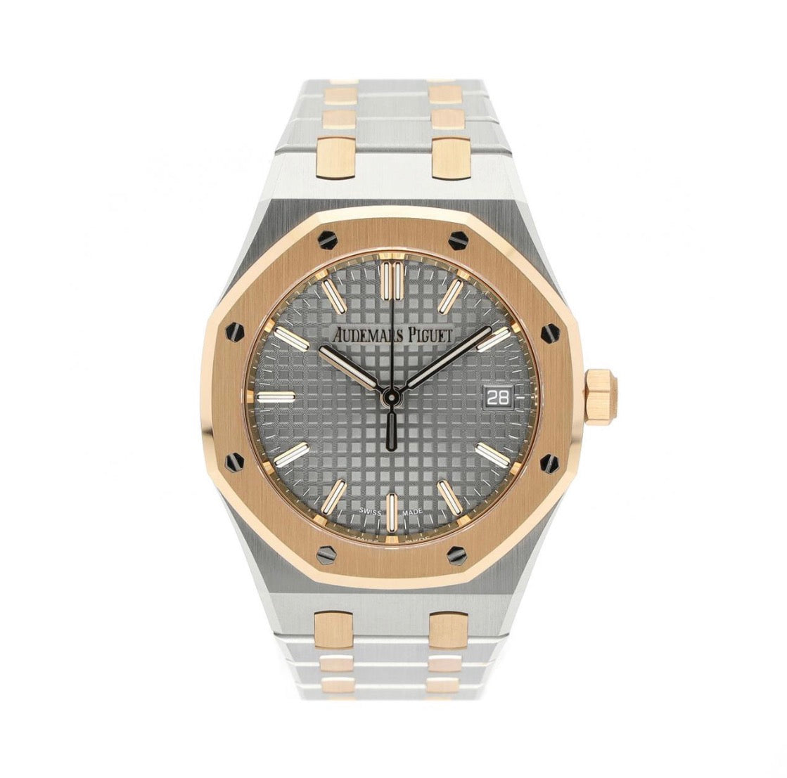 AP Royal Oak, Stahl/Roségold, grau