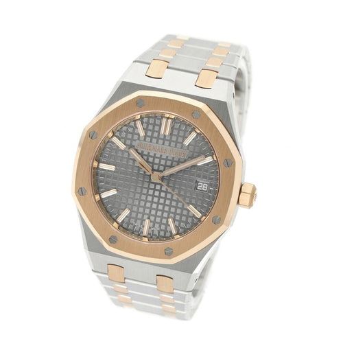 AP Royal Oak, Stahl/Roségold, grau